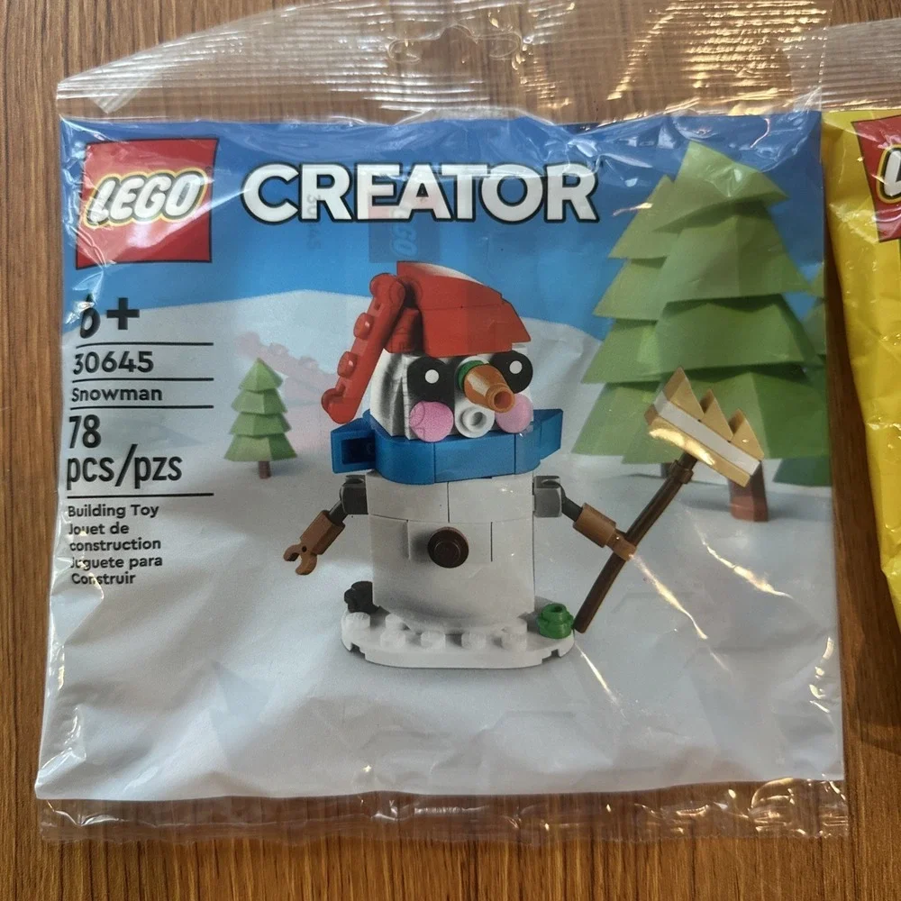 Lot Of 2 LEGO CREATOR: Santa's Sleigh Ride (30670)and Snowman (30645) Legos Kids